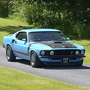 Ford Mustang Mach 1, 1969, Blue, & black