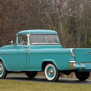 GMC V8 Pickup Series 100, 1957, Blue, light