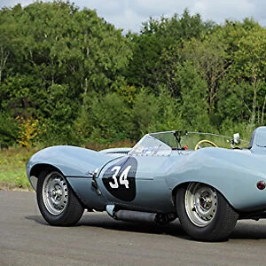 Jaguar D-Type 1955 Blue light
