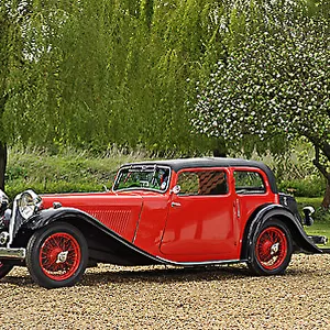Jaguar SS1 3. 5-litre saloon 1935 Red & black