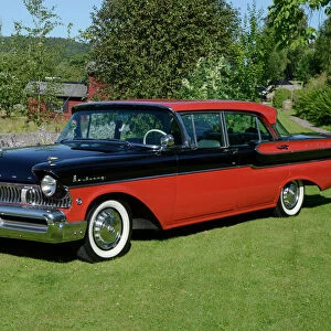 Mercury Monterey 4-door Sedan, 1957, Red, & black