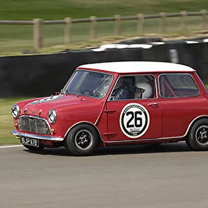 Mini Austin Coopers 1963 red white roof