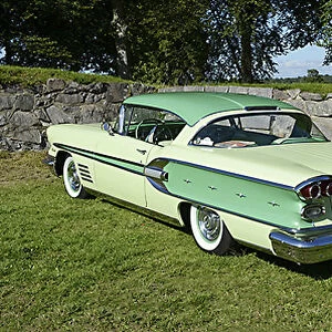 pontiac Bonneville, 1958, Green, 2-tone