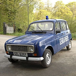 Renault 4 Police car, 1982, Blue, dark