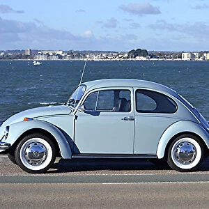 VW Volkswagen Classic Beetle 1500, 1968, Blue, light
