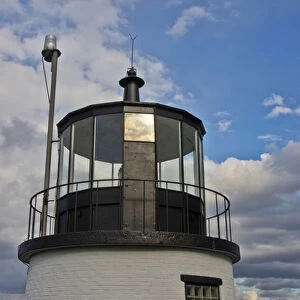 beacon, Owls Head Lighthouse, Owls Head, Maine, New England, USA