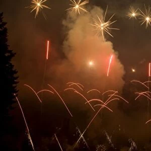 CANADA, British Columbia, Victoria. Summer Fireworks Show