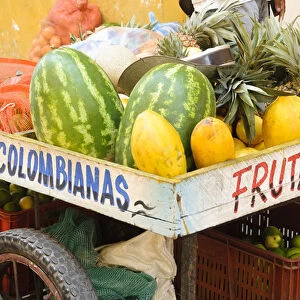 Colombia, Cartagena. Fruit cart