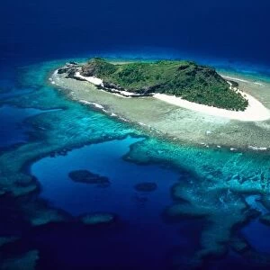 Eori Island, Mamanuca Islands, Fiji - aerial