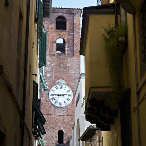 Europe; Italy; Lucca; Clock Tower of Lucca