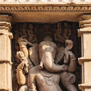 India, Madhya Pradesh, Chhatarpur District, Khajuraho, Ganesha statue