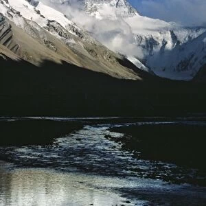 Mt. Everest and Rongbuk Glacier, Tibet, China
