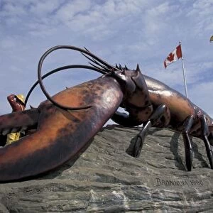 NA, Canada, New Brunswick, Shediak, Worlds largest lobster (11x5 meters); Oh! Canada