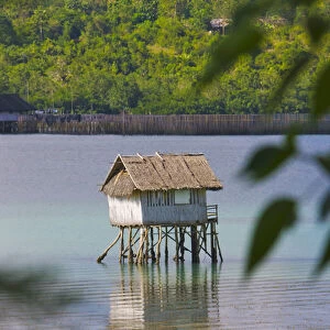 A small fishing house in the water, Bohol Island, Philippines