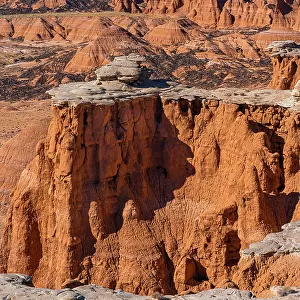 USA, Utah. Geological features in the Lower South Desert, Capitol Reef National Park