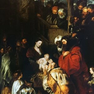 ADORATION OF THE MAGI. The Adoration of the Magi. Oil on canvas, Peter Paul Rubens