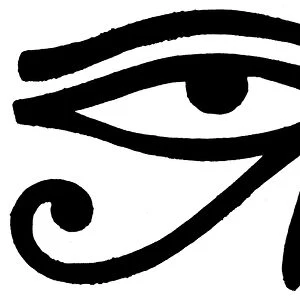 EGYPTIAN SYMBOL: WEDJAT. The Wedjat, an ancient Egyptian symbol of the eye of Horus