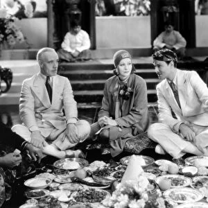 GRETA GARBO (1905-1990). N e Greta Louisa Gustafsson. Swedish-born American actress. Garbo with Lewis Stone, left, and Nils Aster in the film Wild Orchids, 1929