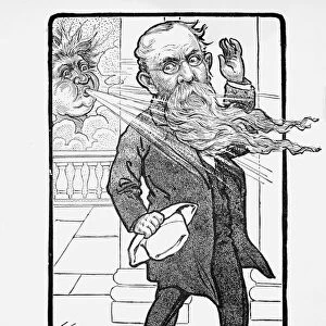 JOHN HIPPLE MITCHELL (1835-1905). American legislator. Caricature, 1902