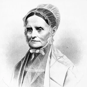 LUCRETIA COFFIN MOTT (1793-1880). American Quaker minister and woman-suffrage advocate