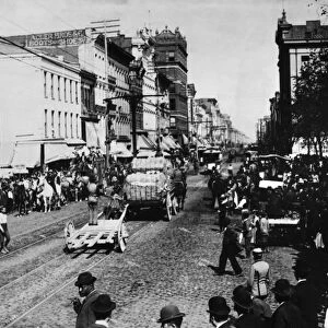 MEMPHIS: MAIN STREET, 1890. A view of Main Street in Memphis, Tennessee, showing