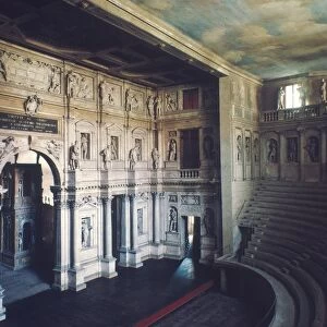 PALLADIO: TEATRO OLIMPICO. Designed by Andrea Palladio, 1579. Vicenza, Italy