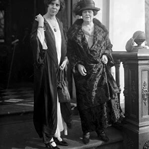 PAUL & BELMONT, 1923. American social reformer Alice Paul (left) with American socialite