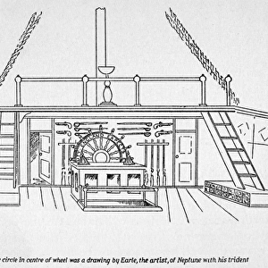 Quarterdeck of H. M. S. Beagle, on which Charles Darwin sailed 1831 to 1836