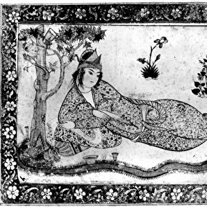 QUEEN OF SHEBA. Persian drawing, c1600