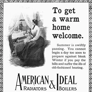 RADIATOR AD, 1905. American magazine advertisement for American Radiator Company, 1905