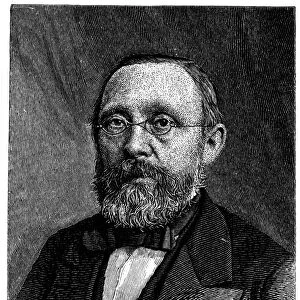 RUDOLF VIRCHOW (1821-1902). German pathologist and political leader. Line engraving, 1879