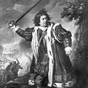 SHAKESPEARE: RICHARD III. English actor David Garrick (1717-1779) in the title