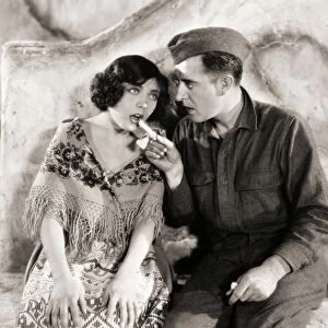 SILENT STILL: CHEWING GUM. The Big Parade, 1925. Renee Adoree and John Gilbert