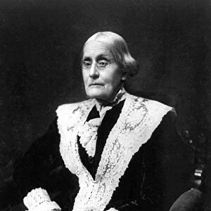 SUSAN B. ANTHONY (1820-1906). American womans suffrage advocate. Photograph, c1906