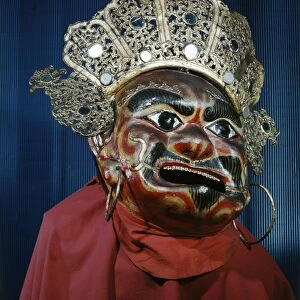 A traditional Tibetan mask, made of papier-mache