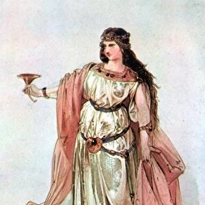 TRISTAN AND ISOLDE, 1865. Design for the premiere on June 10, 1865