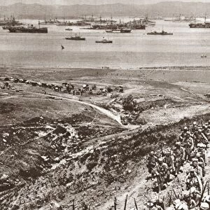 WORLD WAR I: ARMISTICE, 1918. French soldiers landed on the island of Mudros, where