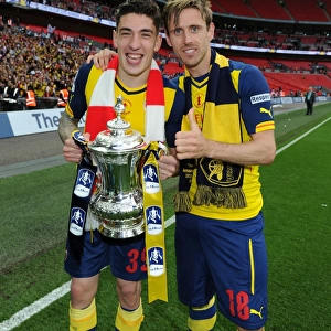 Arsenal FA Cup Victory: Celebrating Against Aston Villa, 2015