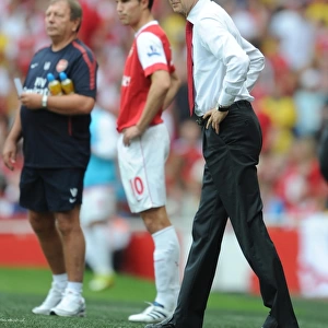 Arsenal manager Arsene Wenger. Arsenal 6: 0 Blackpool, Barclays Premier League
