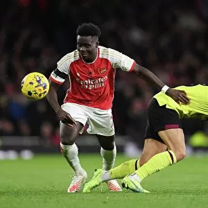 Arsenal vs Burnley: Bukayo Saka Faces Off Against Josh Brownhill in Premier League Clash (2023-24)