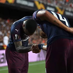 Arsenal's Aubameyang and Lacazette: Europa League Semi-Final Goal Celebration vs Valencia