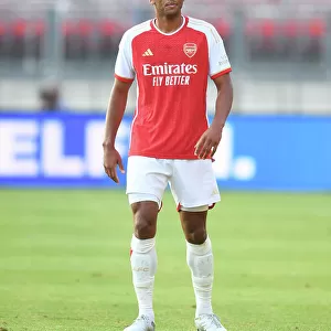 Arsenal's Auston Trusty in Action against FC Nurnberg during Pre-Season Friendly, Germany 2023