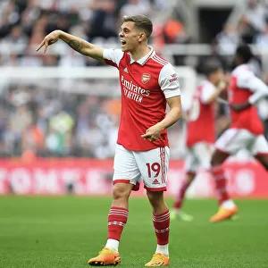 Arsenal's Leandro Trossard in Action against Newcastle United - Premier League 2022-23