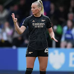 Arsenal's Stina Blackstenius: Reaction During Everton vs Arsenal FA Women's Super League Match, 2023