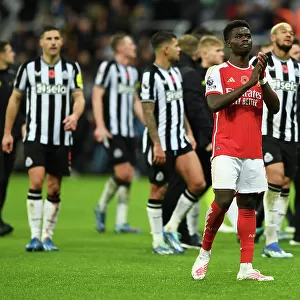 Bukayo Saka Applauds Fans After Arsenal's Defeat at Newcastle United (Newcastle United vs Arsenal 2023-24)