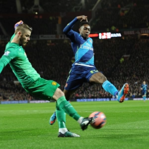 Danny Welbeck vs. David de Gea: Intense Battle in Manchester United vs. Arsenal FA Cup Quarterfinal
