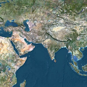 Asia, True Colour Satellite Image