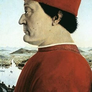 Federico da Montefeltro (1422-1482) Duke of Urbino from 1444. 1474: Piero Della Francesca