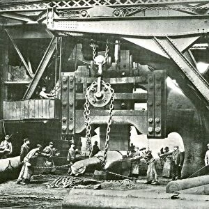 Giant steam hammer Fritz in action at Krupp works