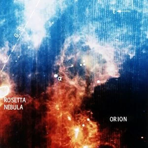 Infra-red view of constellation of Orion